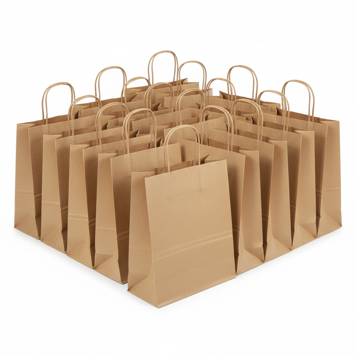 Kraft Paper Favor Bags - 12 Count