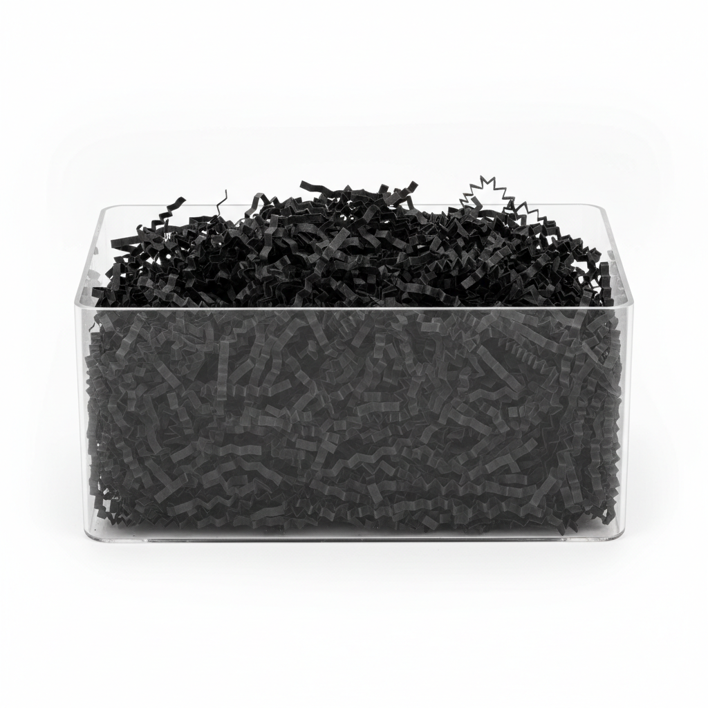 Black Shredded Paper - Gift Basket Filler